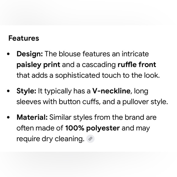 💟Tommy Hilfiger Paisley Ruffle Blouse - Rust and Beige - Picture 2 of 15